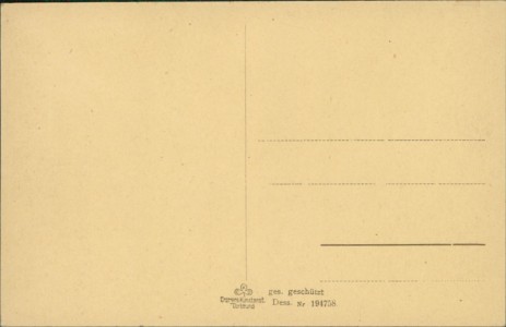 Adressseite der Ansichtskarte Herten, Kaiserstrasse