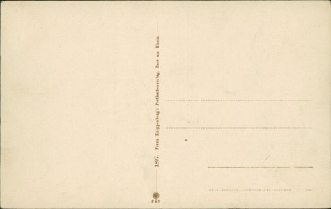 Adressseite der Ansichtskarte Kalkar-Grieth, Teilansicht mit Anwesen von Wilhelm Broens