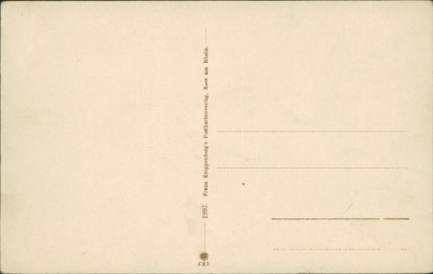 Adressseite der Ansichtskarte Kalkar-Grieth, Teilansicht mit Anwesen von Wilhelm Broens