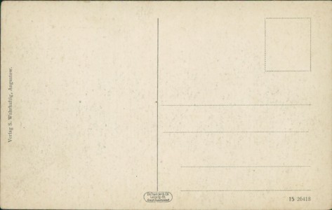 Adressseite der Ansichtskarte Augustow / Augustów / Augustavas, Augustower Umgegend