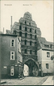 Alte Ansichtskarte Stralsund, Semlower Tor