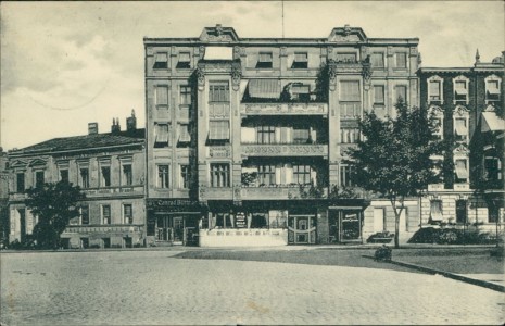 Alte Ansichtskarte Küstrin / Kostrzyn nad Odrą, Cüstrin-Neustadt, Konditorei und Kaffee C. Büttner