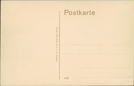 Adressseite der Ansichtskarte Hohenstein-Ernstthal, Teichplatz