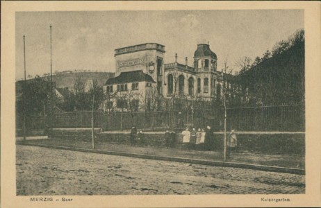 Alte Ansichtskarte Merzig, Kaisergarten