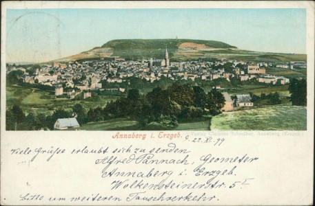 Alte Ansichtskarte Annaberg-Buchholz, Gesamtansicht