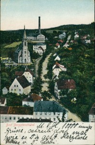 Alte Ansichtskarte Bad Gottleuba-Berggießhübel, Teilansicht