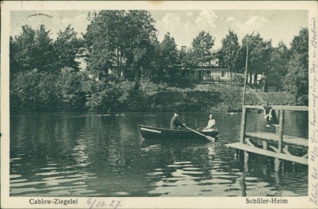 Alte Ansichtskarte Königs Wusterhausen-Kablow / Cablow, Ziegelei, Schüler-Heim