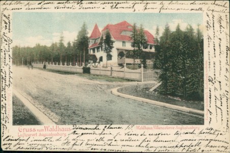 Alte Ansichtskarte Augustusburg, Waldhaus, Villencolonie