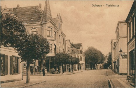 Alte Ansichtskarte Bad Doberan, Poststrasse