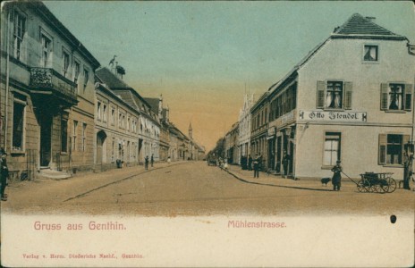 Alte Ansichtskarte Genthin, Mühlenstrasse