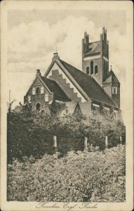 Alte Ansichtskarte Korschen / Korsze, Evgl. Kirche