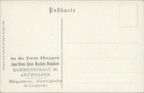 Adressseite der Ansichtskarte Striegau / Strzegom, Kaiser Friedrich-Denkmal