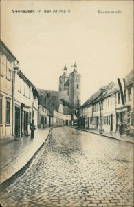 Alte Ansichtskarte Seehausen (Altmark), Beusterstraße