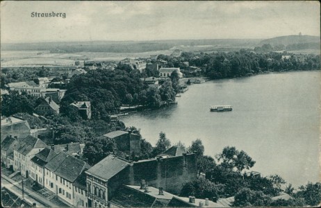 Alte Ansichtskarte Strausberg, Teilansicht