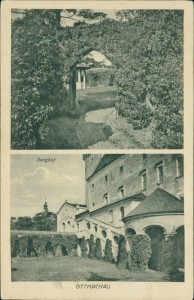 Alte Ansichtskarte Ottmachau / Otmuchów, Burghof