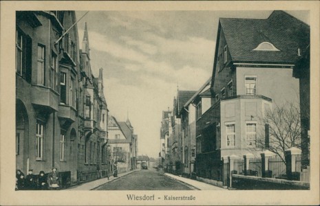 Alte Ansichtskarte Leverkusen-Wiesdorf, Kaiserstraße