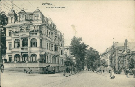 Alte Ansichtskarte Gotha, Friedrichstrasse