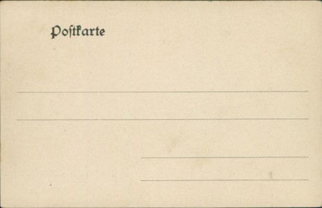 Adressseite der Ansichtskarte Gotha, Bahnhofstrasse mit Lebensversicherung für Deutschland