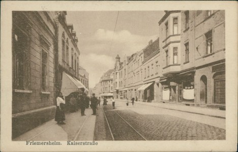 Alte Ansichtskarte Duisburg-Friemersheim, Kaiserstraße