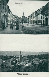 Alte Ansichtskarte Aldenhoven, Hauptstraße, Gesamtansicht