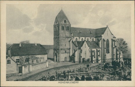Alte Ansichtskarte Krefeld-Hohenbudberg, Kirche