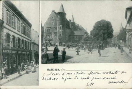 Alte Ansichtskarte Markirch / Sainte-Marie-aux-Mines, Kaufhaus Knopf