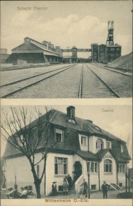Alte Ansichtskarte Wittenheim, Schacht Theodor, Casino