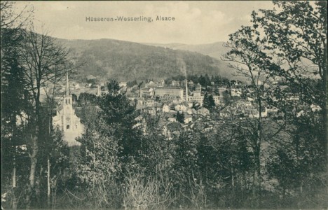 Alte Ansichtskarte Husseren-Wesserling, Total