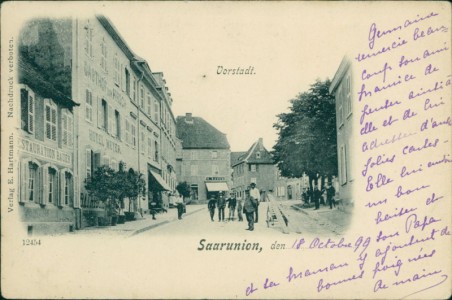 Alte Ansichtskarte Saarunion / Sarre-Union, Vorstadt