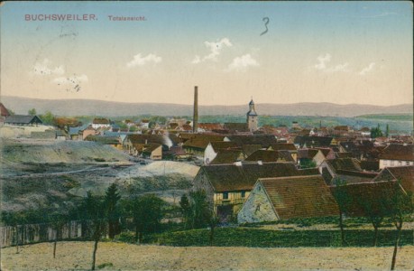 Alte Ansichtskarte Buchsweiler / Bouxwiller, Totalansicht