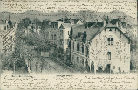 Alte Ansichtskarte Bonn-Bad Godesberg, Rüngsdorferstr.