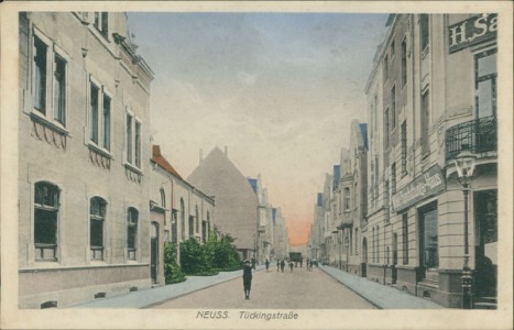 Alte Ansichtskarte Neuss, Tückingstraße
