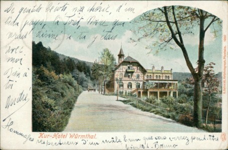 Alte Ansichtskarte Pforzheim, Kur-Hotel Würmthal