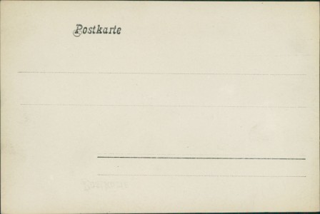 Adressseite der Ansichtskarte Pforzheim, Pflicht-Stabübungen des Turnvereins MILHUSINA am 8. Kreisturnfest in Pforzheim 10/8 1902