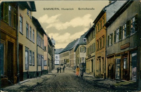 Alte Ansichtskarte Simmern, Schloßstraße