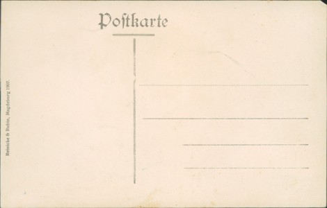 Adressseite der Ansichtskarte Mannheim, Beethoven-Strasse