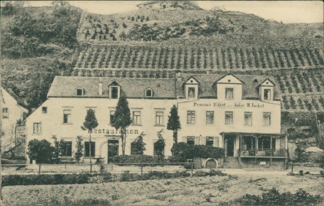 Alte Ansichtskarte Bullay a. d. Mosel, Pension Hôtel Zum Anker H. Jackel