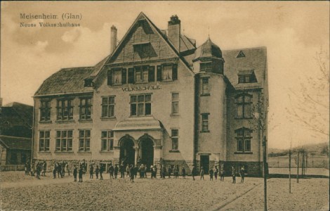 Alte Ansichtskarte Meisenheim (Glan), Neues Volksschulhaus