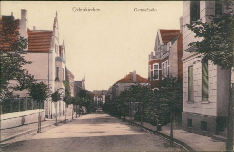 Alte Ansichtskarte Odenkirchen, Gartenstraße