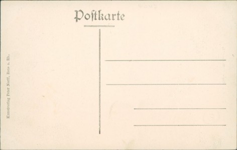 Adressseite der Ansichtskarte Zons a. Rhein, Rheinstraße