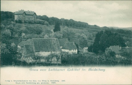 Alte Ansichtskarte Heidelberg-Kohlhof, Teilansicht