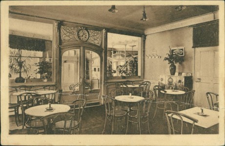 Alte Ansichtskarte Karlsruhe, Hofconditorei u. Cafe Bauer, Inh. V. Bürker, Rondellplatz. Telefon 4-43