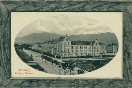 Alte Ansichtskarte Offenburg, Infanterie-Kaserne