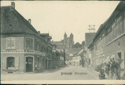 Alte Ansichtskarte Breisach am Rhein, Neugasse