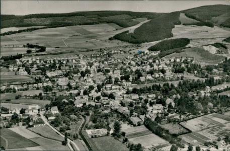 Alte Ansichtskarte Olsberg, Luftbild