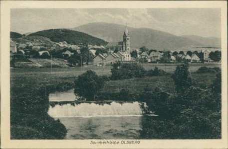 Alte Ansichtskarte Olsberg, Gesamtansicht