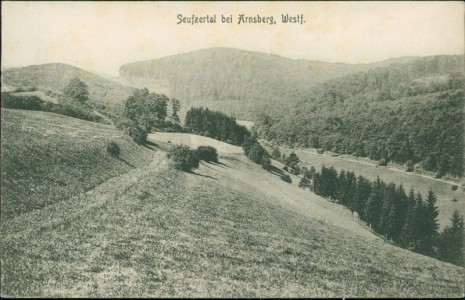 Alte Ansichtskarte Seufzertal bei Arnsberg, Westf., 