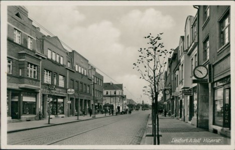 Alte Ansichtskarte Lintfort, Adolf Hitlerstr.