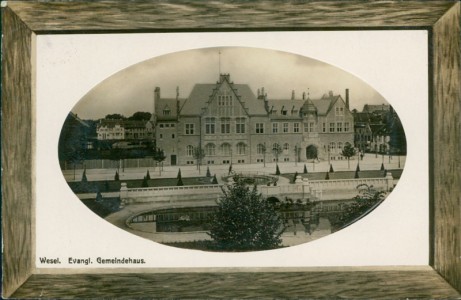 Alte Ansichtskarte Wesel, Evangl. Gemeindehaus