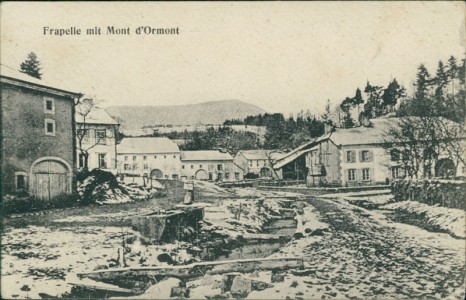 Alte Ansichtskarte Frapelle mit Mont d'Ormont, 